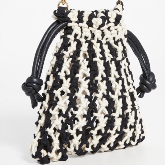 Clare V. Los Ángeles Stylish Black and White Women's Bag - Picture 5 of 14